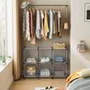 HOMIDEC Closet Organizers and Storage, 9 Cube Storage Organizer, Portable Closet Organizer Storage Cubes Shelves, Grey