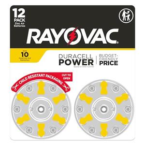 Rayovac Size 10 Hearing Aid Batteries (24 Pack)