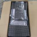 Wisteria Lane Patio Furniture Set, Wicker Outside Outdoor Furniture for All Weather, Patio Sofa with High Backrest Support and Wide Armrest for Backyard, Balcony, Deck, Porch, Ash Gray (4)