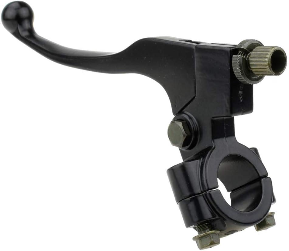 HIAORS 7/8" Universal Motorcycle Black Left Clutch Brake Handle Lever Perch for CRF XR 80 100 CRF80 XR200 SSR 125cc Coolster Roketa Baja X-Treme Pit Dirt Motor Bike Motocross Parts