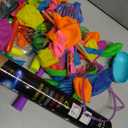 112PCS Glow in the Dark Party Supplies for Kids Adults, Light Up Party Favors with Light Up Glasses, 50 Glow Sticks Bulk Pack for DIY Bracelets Necklaces, Neon Party Supplie Decorations for Hallowee