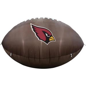 FANMATS NFL Inflatable Football - Self Inflating Inflatable Display, Built-In Blower & Tethers, Official Team Logo – Show Your Spirit All Year Round