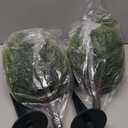 2 Pack Artificial Cedar Topiary Trees with Ground Spike, Fake Pine Shrubs Bushes, UV Resistant Faux Evergreen Cypress Tree Plants for Indoor Outdoor Planters Front Porch