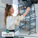 ODOXIA Candy Display Rack | Stackable Candy Organizer | Snack Organizer For Countertop | Snack Shelf And Chip Rack For Stores | Snack Display For Counter | Snack Stand For Office 2-Pack