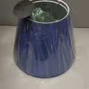 Aspen Creative 58780 Empire Uno Lamp Shade in Azure Blue, 7" Top x 13" Bottom x 10" Slant Height, Slip UNO 33mm