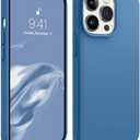 AOTESIER Magnetic for iPhone 13 Pro Max Phone Case, [Compatible with MagSafe][Military Shockproof Protection] Silicone Case with Soft Anti-Scratch Microfiber Lining, 6.7 inch, Blue