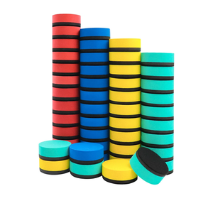 Dry Erase Erasers, 48 Pack Mini Magnetic Whiteboard Erasers Dry Erasers Chalkboard Erasers for Kids, Student, Classroom, Teacher Supplies, Home and Office (4-Color, 2 x 2 x 0.79 Inch)