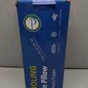 Ultra Thin Flat Pillows for Sleeping,Cooling Slim Memory Foam Pillow 2.75 in Height Ultra Thin Pillow,Low Profile Sleeper Pillows for Stomach Sleeper for Neck and Back Support Stomach Sleeping Pillow (Blue)