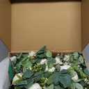 Ling's Moment 10pcs Wedding Chair Decorations Aisle Floral Swag Artificial Pew Flowers Hanging Garland White & Sage Green For Ceremony Reception Church Rose Floral Faux Arrangement Party Outdoor Decor