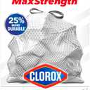 Glad ForceFlex MaxStrength with Clorox Trash Bags, 13 Gal, Eucalyptus, 34 Ct (Package May Vary)