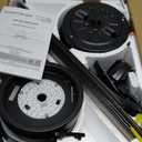 Ohniyou Ceiling Fans with Lights, 52'' Low Profile Ceiling Fan with Light and Remote/APP Control, Modern Flush Mount Ceiling Fan for Indoor Bedroom Living Room, Dimmable, Qiuet DC Motor, Black