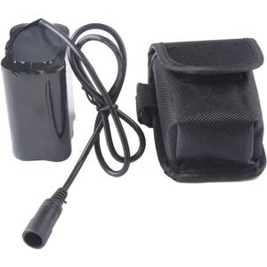 8.4V 12000mAh Bike Light Battery 6* Cell, Battery Bag, Charger, For LED Light Headlamp Camping Light Flashlight Bike Flashlight Bike Headlight(1pcs battery+1pcs Bag)