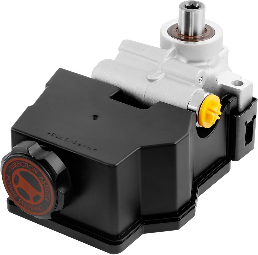 Power Steering Pump, with Reservoir, Compatible with 1998 1999 2000 2001 2002 Chevy/Chevrolet Camaro & Pontiac Firebird, only fits 5.7L LS1 V8 Engines, Replace #20-69849, 734-77119, 26068934, 26068936
