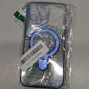 LXK Magnetic Invisible Stand for iPhone 16 Pro Max Case 6.9" Compatible with MagSafe, Military-Grade Protection, with Camera Protector, Clear Scratch-Resistant Back Cover for 16 ProMax,Blue Titanium