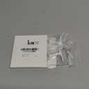 LEIFIDE 2 Pcs 1 5/16 Inch Diameter Round Wardrobe Closet Rod Suspended Center Support with Installation Screws Curtain Closet Rod Ceiling Mount Bracket for Home Wardrobe (White)