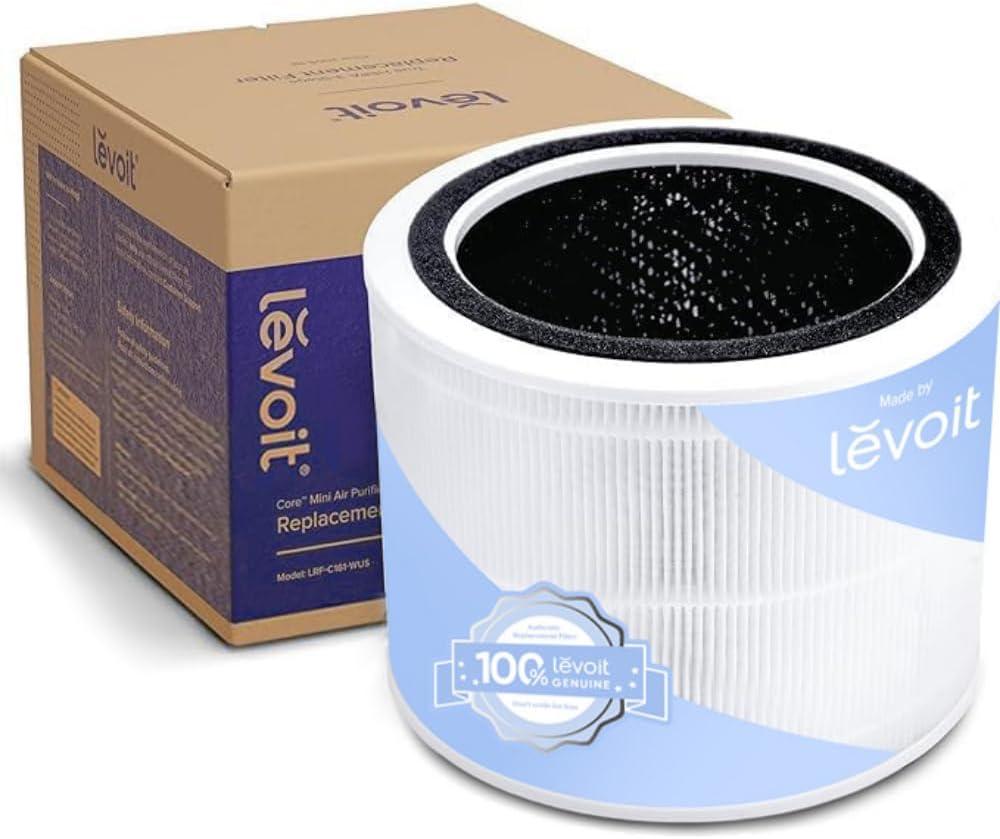LEVOIT Core 200S-P Replacement Filter, Genuine Core 200S-RF Air Purifier Filters, Supports HEPA Sleep Mode, High-Efficiency Activated Carbon for Removal of Smoke, Odor, Allergens, Pollen, 1 Pack (7.2" x 7.2" x 5.7")