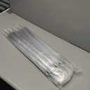 Umbrella Wedding Style Stick Umbrellas Large Windproof Bubble Umbrellas Rain Umbrellas with J Hook Handle for Bride Groom Gift (16PCS)