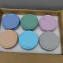 DRKIO 6 Pack Glass Baby Food Storage Containers - 4 Oz Baby Food Jars with Lids Baby Food Maker Microwave Dishwasher Freezer Safe 100% Leak Proof BPA Free Reusable