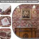 Red Brick Peel and Stick Wallpaper 17.5"160" Faux Brick Contact Paper Removable Self Adhesive Vinyl Wallpaper for Bedroom Kitchen Fireplace Accent Wall