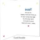 3 x IDU First Fathers Day Card, First Fathers Day Card Gifts for New Dad, Happy 1st Father's Day Cards Gift for New Dad Daddy Husband, Funny 1st Father's Day Cards Decorations from Baby Daughter Son