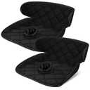 Babenest Car Seat Potty Protector Cover -Waterproof Carseat Training Liner for Baby &Toddler Shower Gift, Dry Piddle Pee Pad with Fun Designs for Strollers & Infant Car Seats (2pc Black)