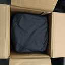 ALPHA CAMP Oversized Camping Folding Chair, Heavy Duty Support 450 LBS Steel Frame Collapsible Padded Arm Chair with Cup Holder Quad Lumbar Back, Portable for Outdoor