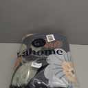 Lahome Floral Rugs for Living Room, 5x7 Area Rugs Ultra-Thin Soft Washable Rug, Non-Slip Bedroom Rug Stain Resistant Lightweight Boho Low-Pile Throw Carpet for Dining Room Office (5x7ft,Black/Grey)