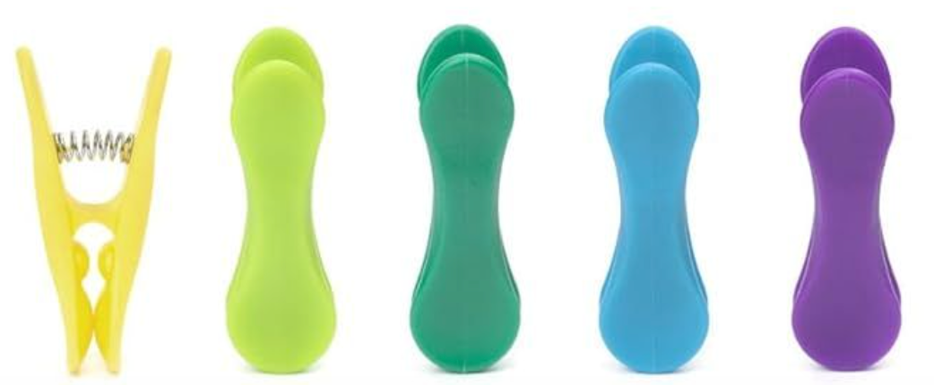 Rainbow Bag Clips 8 Count 2pack