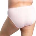 Fruit of the Loom Women's Plus Size Underwear Briefs, Fit for Me, Designed to Fit Your Curves (Hi Cut - Micro Mesh - Colors May Vary)