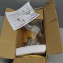 1 Gallon Glass Drink Dispenser For Parties, Beverage Dispenser With Bamboo Wood Stand And Stainless Steel Spigot, Countertop Water Dispenser, Lemonade Dispenser For Wedding, Picnic (1PACK)