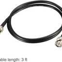 2 x uxcell RG58 Coaxial Cable with BNC Male to BNC Male Connectors 50 Ohm 3 Ft 2pcs