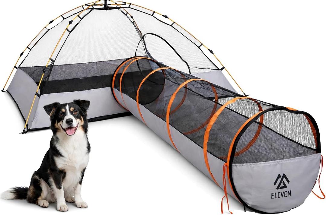 Elevon Extra-Large Pet Enclosure, Cat Tunnels Tents Suitable for Cats Dogs Rabbits, Indoor Outdoor Playpen Portable Exercise Tent with Carry Bag, 74" x 74"x 36"