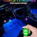 Upgraded 4PCS Wireless LED Strobe Lights for Car, 8 Colors Interior Car Lights with Remote Control, USB-C charging Warning Light for Car Motorcycle Drone Bike Decor