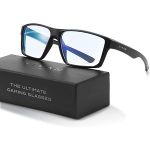 Titan Gaming Glasses, Anti Blue Light Glasses Men, UV400 Protection Blue Light Blocking Glasses for Computer Eye Strain