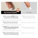 BTArtboxnails French Gel Nail Tips - French Tip Press on Nails Brown Extra Short Almond XCOATTIPS for Nail Extensions