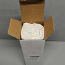 Woaboy 28x28 Inch Euro Sham Set of 2 Decorative Linen Solid Throw Pillow Covers Boho Accent Farmhouse Pillowcases Modern Netural Home Decor for King Bed Couch Sofa Living Room,Cream White