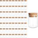64-Pack 0.17 oz (5 ml) Glass Bottles & Test Tubes with Cork Stoppers for Spell Jars, Spice Storage, DIY Favors, Travel Memories, Plant Propagation Empty Recyclable Containers for Crafts, Kitchen