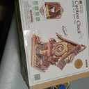 ROKR Cuckoo Clock Mechanical 3D Wooden Puzzle Kit for Adults, DIY Wooden Clock Model Building Set, Unique Home Decor Gift for Women Men