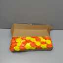 10 pc YELLOW WITH ORANGE Artificial Strings Marigold Flower 4.5 FEET Long for Parties Weddings Indian Theme Decorations Home Decoration Diwali Indian Festival Christmas Garland Strings Mehndi