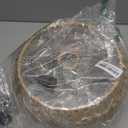 Garvot Plug in Pendant Light Rattan Hanging Lamp Pendant Light with on/Off Switch Rattan Woven Shade Hanging Lamp Plug in for Living Room Bedroom Farmhouse