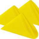 Cloth Napkins 20x20 inch Washable Polyester Dinner Napkins Soft Table Napkins for Wedding Party Dining Banquet (Yellow,12PCS) (20x20'' 12pcs)