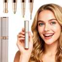 Facial Hair Remover for Women Face, 4 in 1 Electric Eyebrow Trimmer for Nose Neck Leg Arm Armpit Bikini Hair with USB Cable