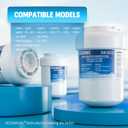 Water Filter Replacement Compatible with GE MWF, SmartWater MWFP, MWFA, GWF, HDX FMG-1, WFC1201, RWF1060, 197D6321P006, Kenmore 9991, Pack of 4, By DESENRUIS