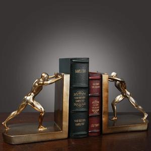Home Decorative Man Bookshelf Bookends,Art Bookend, Book Ends,Bookend Supports, Book Stoppers, Set of 2