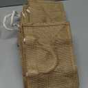 12 Pcs Burlap Tote Bag Mini Jute Reusable Bag with Handles Small Blank Canvas Gift Waterproof for Wedding Beach DIY