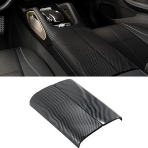 Center Console Armrest Box Protector Cover Trim for Benz GLS X167 GLE W167 GLE53 C167 450 350 63 53 AMG 2020-2025 Carbon Fiber Pattern