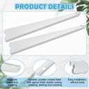 Yalikop 10 Pack Adjustable Shelf Brackets for Double Track System Closet Organization Heavy Duty Wire Shelf Brackets (White,9 Inches)
