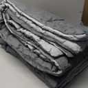 Homelike Moment Twin Comforter Duvet Insert- Grey Down Alternative Bed Comforter Twin Size, Lightweight Bedding Comforters Quilted Soft All Season Reversible Dark Gray/Light Grey
