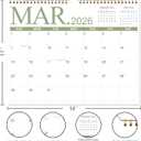 Calendar 2026-12 Monthly Wall Calendar 2026 from January 2026 to December 2026, 2026 Calendars, 14.5'' x 11.5'', Holiday Marked, Premium Paper for Organizing