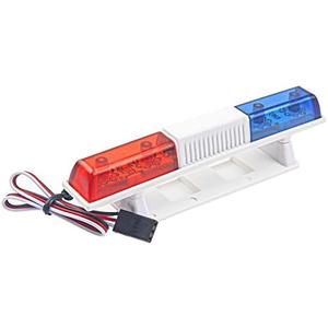 ShareGoo Simulation RC Car Police Lights Night Flash LED Light Lamp Roof Light Decoration Compatible with Traxxas HSP HPI Tamiya 4WD Axial Arrma 1/10 1/8 RC Rally Cars Truck